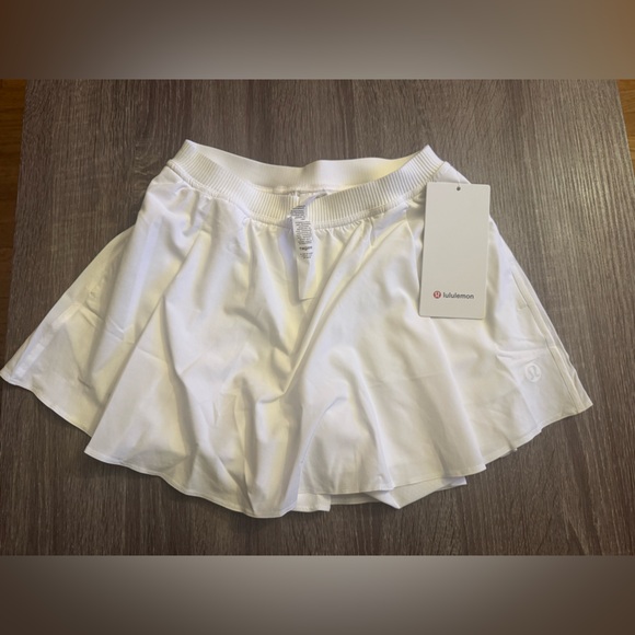 New with tags Lululemon Narrow waistband tennis skirt, White, size 4. - Picture 9 of 15